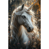 Märchen-Unicorn im Herbstlicht