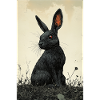 Lapin de nuit dans le brouillard
