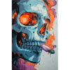 Skull Graffiti Feuerkunst