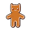 Lebkuchen-Katze