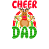 Christmas Cheerleader Reindeer Cheer Dad