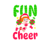 Christmas Cheerleader Fun To Cheer