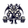 Christmas Krampus Bodybuilder Muscle Training