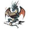 Playful Gray Dragon Magical Talesfa