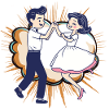 Dance couple Tango