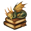 dragonSleeping golden dragon – fantasy on