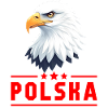 POLOGNE Eagle lettres rouges