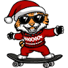 Tiger Christmas Funny