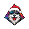 Akita Chien Noël Cool