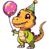 Dinosaur T-Rex Birthday Comic