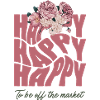 Hen design with floral accents