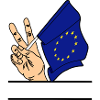Flagge EU Friedenszeichen Textraum