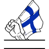 Flagge Finnland transparenter Fausttextraum