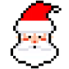 Pixel Weihnachtsmann - Retro Weihnachtsdesign