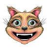 happy red cat