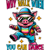 Drôle de danse cochon