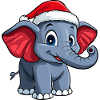 Santa Claus Elephant