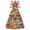 Arbre de Noël des fast-foods