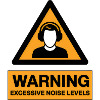 Warning Excessive Noise Levels DJ