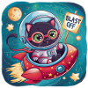 Cat Astronaut - space expedition