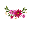 Narwhal With Flowers