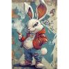 Graffiti Bunny Pullover Hoodie