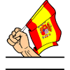 Flagge spanien faust textraum