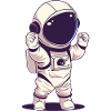 Astronaut Raumschiff