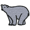 Polar bear embroidered