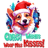 Pembroke Welsh Corgi I Rød Julemandshue