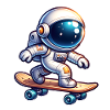 Skateboard Skate Astronaut