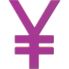 Modern yen valutasymbol design