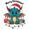 Christmas Dragon Christmas Merry Christmas