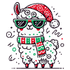 Christmas Llama – Funny and Cool