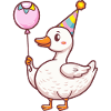 Oie Anniversaire Bande Dessinée Mignon