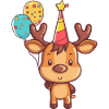 Moose Birthday Comic Cute
