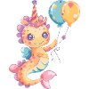 Hippocampe Anniversaire Bande Dessinée Mignon