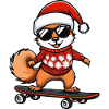 Squirrel Christmas Funny