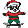 Panda Christmas Funny