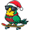 Papagai Noël drôle