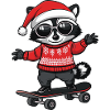 raton laveur Noël drôle