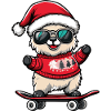 Alpaca Llama Christmas Funny
