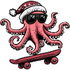 Octopus Christmas Funny
