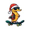 Seahorse Christmas Funny