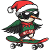 Hummingbird Bird Christmas Funny