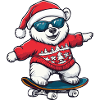 Polar Bear Christmas Funny