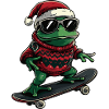 Frog Christmas Funny