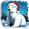 Santa Claus Polar Bear