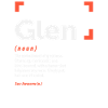Glen Definition Personalized Name Glen