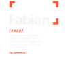 Fabian Definition Personalized Name Fabian